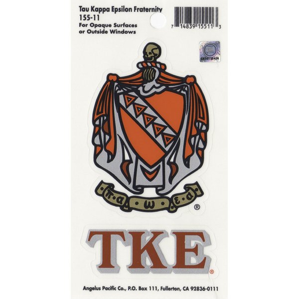 Tau Kappa Epsilon Fraternity Crest Sticker