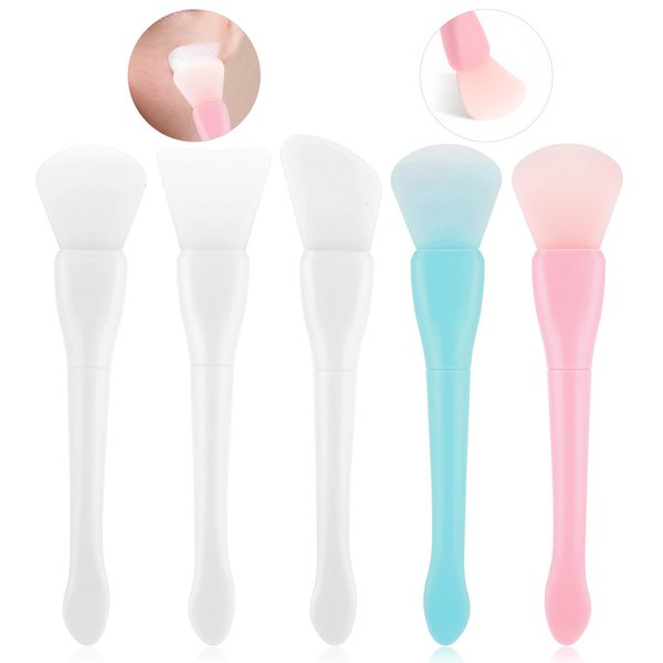 Tyqour 5Pcs Face Mask Brush Applicator Clay Mask Applicator Brush Beauty Tool for Sleeping Mask, Mud Mask, Hairless Body Lotion