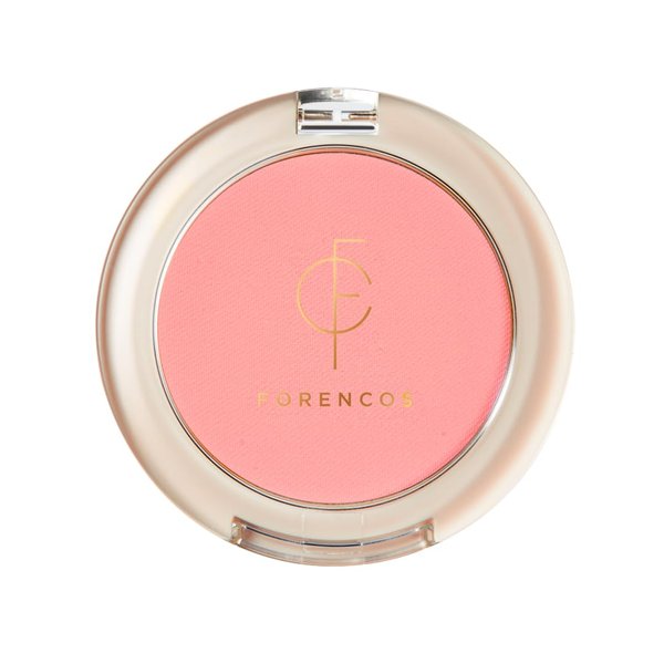 FORENCOS Flour Blusher Set (Puff Included), Korean Natural Blush, Zero Sebum Shine, Long-Lasting, Flawless Matte Finish, Easy Blending, Lightweight & No Cakey Residue (02 PINK)