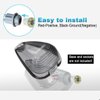 KOMAS 5pcs Smoked Cab Marker Roof Running Light,Smoke Cover Lens + 5x T10 6-3020-SMD Amber LED Bulb for 1999-2016 Ford F150 F250 F350 F450 F550 E150 E250 E350 E450 E550