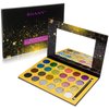 SHANY RSVParty Makeup Glitter Eyeshadow Palette - 24 Long-Lasting Pressed Glitter Pigments for Face and Body - Ultra Pigmented Glitter Makeup set with a Makeup Brush. Full Size Eyeshadow Pan.