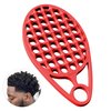 KOUPA Magic Silicone Curly Hair Brush, One Piece Twist Curl Comb for Afro Curls, Washable Hair Tool for Men Women, Red, 1 Piece