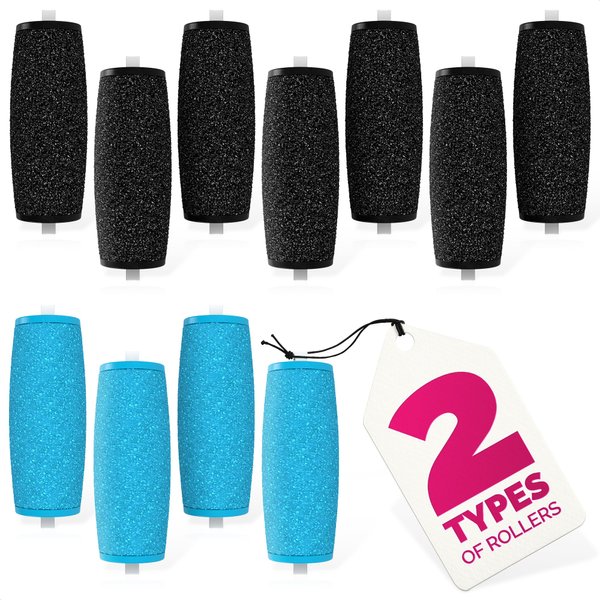 Electric Callus Remover for Feet - 11Pcs Foot Callus Remover Tool Calloused Feet Remover Tool Pedicure Supplies - 7 Extra Coarse Foot Buffer Electric Foot Callus Remover 4 Regular Coarse Foot