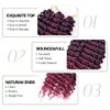 FEILIMEI Curly Crochet Hair Ocean Wave Crochet Hair 28Inch Crochet Braid Hair Synthetic Hair Extensions for Women(28 Inch,6pack,#1B/TBug)
