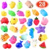 nobasco Squishies, 28 Pack Mochi Squishy Toys - Kawaii Cat Squishys Slow Rising Animals - Party Favors, Goodie Bag, Birthday Gifts, Mini Squishies Stress Reliever Toy Pack