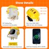 Divoom Dipow 65W USB-C Charger 3-Port Fast GaN Charger with DIY Pixel Display Foldable Compact Wall Block Power Adapter for iPhone 16/15 MacBook iPad Galaxy S23/S24 Switch Yellow (with 100w Cable)