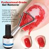 LOUINSTIC Gel Nail Polish Remover -Quickly Remove Gel Polish in 2-5 Minutes(2pcs)