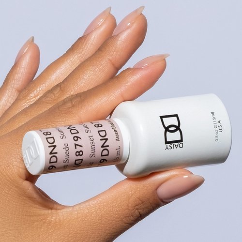 DND Gel Polish Set - 1 each of Gel Polish and Nail Polish, 879 Sunset Suede, 0.5 Fl Oz