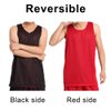 TopTie Reversible Basketball Jerseys Men's Tank Top Mesh Tank Lacrosse Jersey for Adult Youth-Blue/White-L