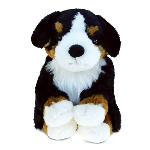 DolliBu Bernese Mountain Dog Plush - Super Soft Stuffed Animal Bernese Mountain Dog, Cute Pet Life Brown Stuffed Dog Plush, Adorable Plush Animal Dog Gift for Baby, Kids, and Adults - 8 Inches