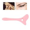 Pwshymi Eyebrow Pencil Stencil, Hollow Out Spoon Heart Shape Silicone Eyeliner Eyeshadow Stencil Aid Curvature Silicone Eyeliner Tool for Drawing Eye Shadow(Pink)