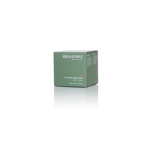 Mila d'Opiz Swiss Beauty THE VEGAN GREEN CAVIAR NIGHT CREAM 50ml by Exclusive Authorized U.S. distributor