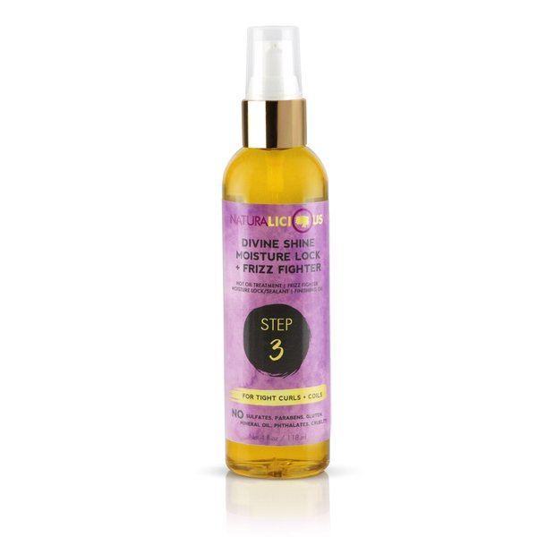 Naturalicious Divine Shine Moisture Lock & Frizz Fighter (For Tight Curls + Coils)