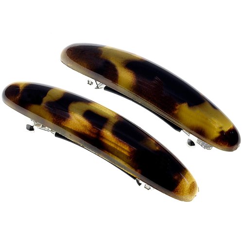 Camila Paris CP2883/2 French Hair Barrette Clip for Girls, Tokyo Small 2.5 inch Set of 2 Strong Hold Grip Hair Clips for Women, No Slip and Durable Styling Girls Hair Accessories, Made in France