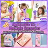 Decorate Your Own Water Bottle Kits for Girls Age 4-12, Unicorn Toys for Girls Age 4-6 Painting Crafts Kit, Clay Beads Bracelet Making Kit, Birthday Gifts Toys for Ages 6-12 (Unicorn)