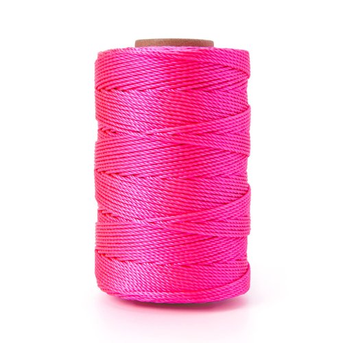 HONGDA Twisted Nylon String, 15 x 570FT Mason Line String, Nylon Twine for Masonry Job, Trot Line, Decoy Line, Net Making and Mending, Workshop, Crafts, Gardening