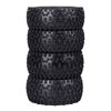 Aimrock 12mm Hex 2.2'' Pre-Glued RC Buggy Wheels and Tires, Out Dia. 3.5'' for 1/10 1/12 1/14 1/16 Off-Road RC Buggy Truck, Set of 4