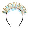 BAHABY Birthday Headbands for Women Girls Glitter Birthday Queen Headband Happy Birthday Decorations Birthday Gifts for Women, Gold