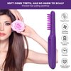 Yuecoom Electric Detangling Brush, Wet or Dry Tame The Mane Hair Detangler Brush with Cover, Negative Ion Massage Comb Styling Tool (Battery Not Included)