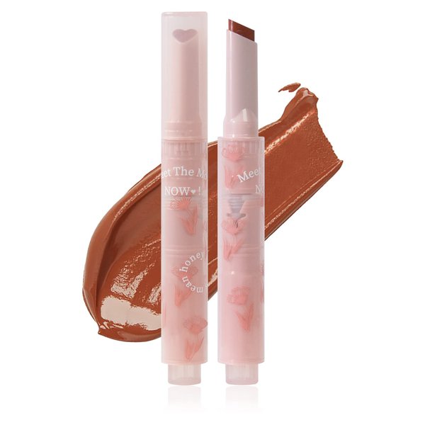 U-Shinein Jelly Lipstick, Tinted Lip Gloss Heart Shape Lip Glaze, Moisturizing and Hydrating Glossy Lip Gloss Lip Balm, High-shine Finish Lip Makeup Lip Pen for Nourished, Fuller-looking Lips (#01)