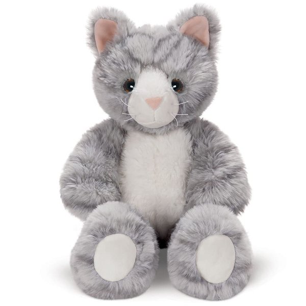 Vermont Teddy Bear Stuffed Kitten - Oh So Soft Kitty Cat Stuffed Animal, Plush Toy, Gray, 18 Inch