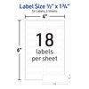 Avery No-Iron Fabric Labels, 1/2" x 1-3/4", Washer and Dryer-Safe Waterproof Labels, Non-Printable, 54 Blank Labels Total (40720)