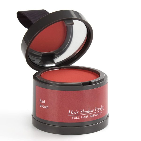 Hairline Powder(Red-Brown Bright) Hair Root Dye, Instantly Hair Color Shadow Cover Gray Hair Root, Hair Touch-Up, Thin Hair Powder 4g…