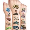 168 Pieces Snake Temporary Tattoos,18 Sheets Snake Themed Tattoos Stickers Party Decoration Supplies Party favors for Kids Adults