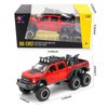 Monster Trucks for Boys - 1/24 Scale Die-Cast Metal Toy Car F150 with Sound and Light,Pickup Truck and Trailer Cars Toy Cars for 3+ Year Old Boys (Red)