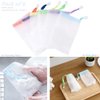 FULINJOY 6 PCS Exfoliating Mesh Soap Saver Pouch Bag Sack, Face Cleansing Foaming Nets, White Pouch with Drawstring (Color Random)