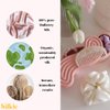 SILKIE x4 Set 100% Pure Mulberry Silk Purple Christmas Scrunchies Travel Pouch Silk Everyday Hair Ties Hair care Ponytail Holder (Stargazer)