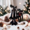 EICHIMEOW 2PCS Siren Head Plush Toys Limbs Movable Plush Toy Double-Head Plush Toys Cartoon Cat Cartoon Dog Plush Toys Halloween Christmas Horror Plush Toy for Home Party Gift Birthday Gift (Black)