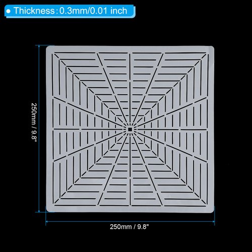Patikil 16 Segment Mandala Stencil - Reusable Mandala Template Painting Tool for Drawing on Wood, Fabric, Glass, Wall