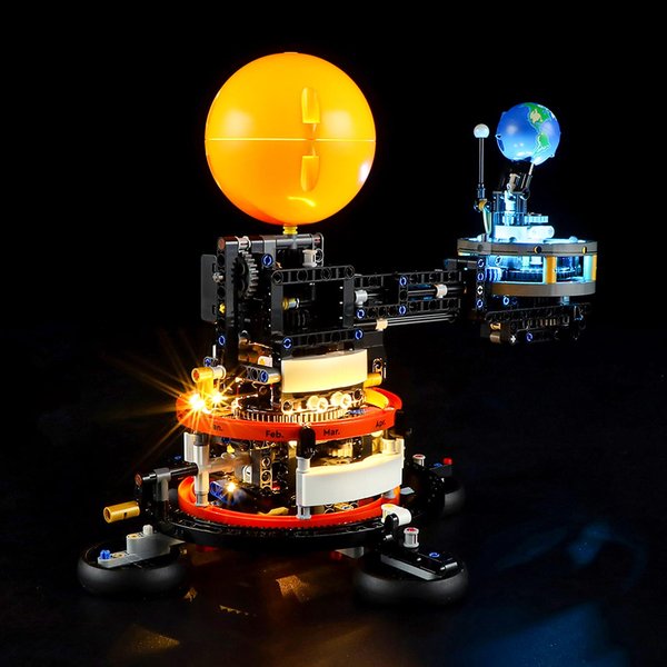 YEABRICKS LED Light for 42179 Technic Planet Earth and Moon in Orbit Building Blocks Model (Building Set NOT Included)
