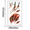 Generic Halloween Scar Tattoos 30 Sheets Temporary Tattoos Waterproof Zombie Makeup Fake Bloody Wound Stitch Scar Party Tattoos Sticker