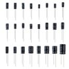 OCR 24Value 500pcs Electrolytic Capacitor Assortment Box Kit Range 0.1uF－1000uF
