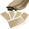 GOO GOO Hair Extension Tape Replacement for Tape in Hair Extensions Double Sided Professional Strong No-Residue Tapes, 72pcs 1.6 * 0.3inch per Piece