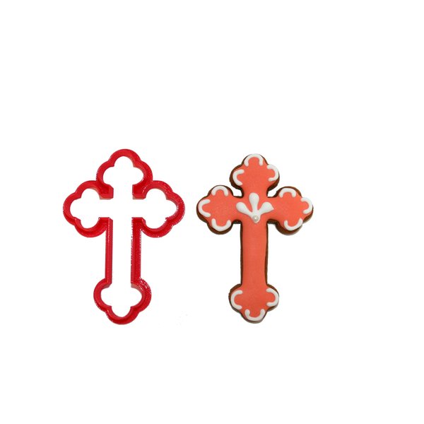 Budded Cross Cookie Cutter
