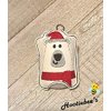 Polar Bear Hand Sanitizer And/Or Lip Balm Holder Key Fob