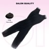 Human Hair Extensions for Black Women, OiMiGO Yaki Straight Tape in Extensions 40pcs 100g Tape ins Extension 22 Inch Soft Brazilian Remy Hair Yaki Tape Hair Extensions Human Hair