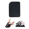 Heat Resistant Mat for Curling Iron, Flat Irons and Hair Straightener Hair Styling Tools 9" x 6.5", Food Grade Silicone, Black