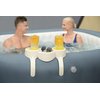 Bestway SaluSpa Inflatable Spa Drink Holder Tray | 1 Caddy Holds 2 Drinks | Outdoor Hot Tub and Spa Accessory
