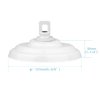 Helunsi Canopy Kit, White Canopy Light Kit, 5-3/8" Dia Canopy Kit for Chandelier or Pendant Light Fitting Accessory, DIY Creative Swag Lighting Fixtures(1Pcs)