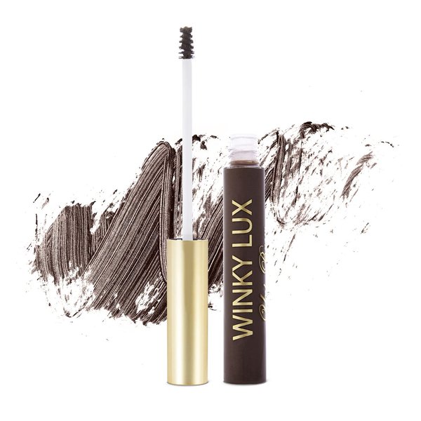 Winky Lux Uni-Brow Tinted Brow Gel, Eyebrow Gel and Brow Mascara, Eyebrow Makeup Brow Tint, Universal Black
