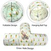 Vehomy Bunny Rabbit Tunnels Rabbit Cat 3 Way Collapsible Tunnel with Cute Carrot Patterns Small Pet Hideout Activity Tunnel Tube Toy for Bunny Kitten Cat Dwarf Guinea Pig T Shape