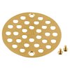 Moen 102763BG 4-Inch Screw-In Shower Strainer Drain Cover, Brushed Gold