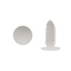 uxcell 30Pcs White Plastic Rivets Splash Guard Fastener Push Type Clips 7.5 x 6.5mm