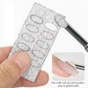Nail Cuticle Pusher Self-adhesive Sandpaper Manicure Kit Double Head Cuticle Pushers Nail Art Pre-polishing Sand Paper 240/100 Grit Sandpaper Sheets Nail Pusher Replace Sanding Paper Nail Care Tools