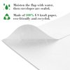 ValBox 3.5x6.5 Money Envelopes, White Kraft #7 Coin Envelopes, Small Parts Envelope with Gummed Flap for Seed, Cash, Budgeting (Pack of 100)