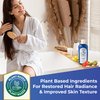Non-Comedogenic Hair Conditioner for Blemish Free Skin by Clear 2 Perfection with Fresh Cells Strawberry and Kiwi Suspensions. Hair Conditioner for Acne. Made in USA